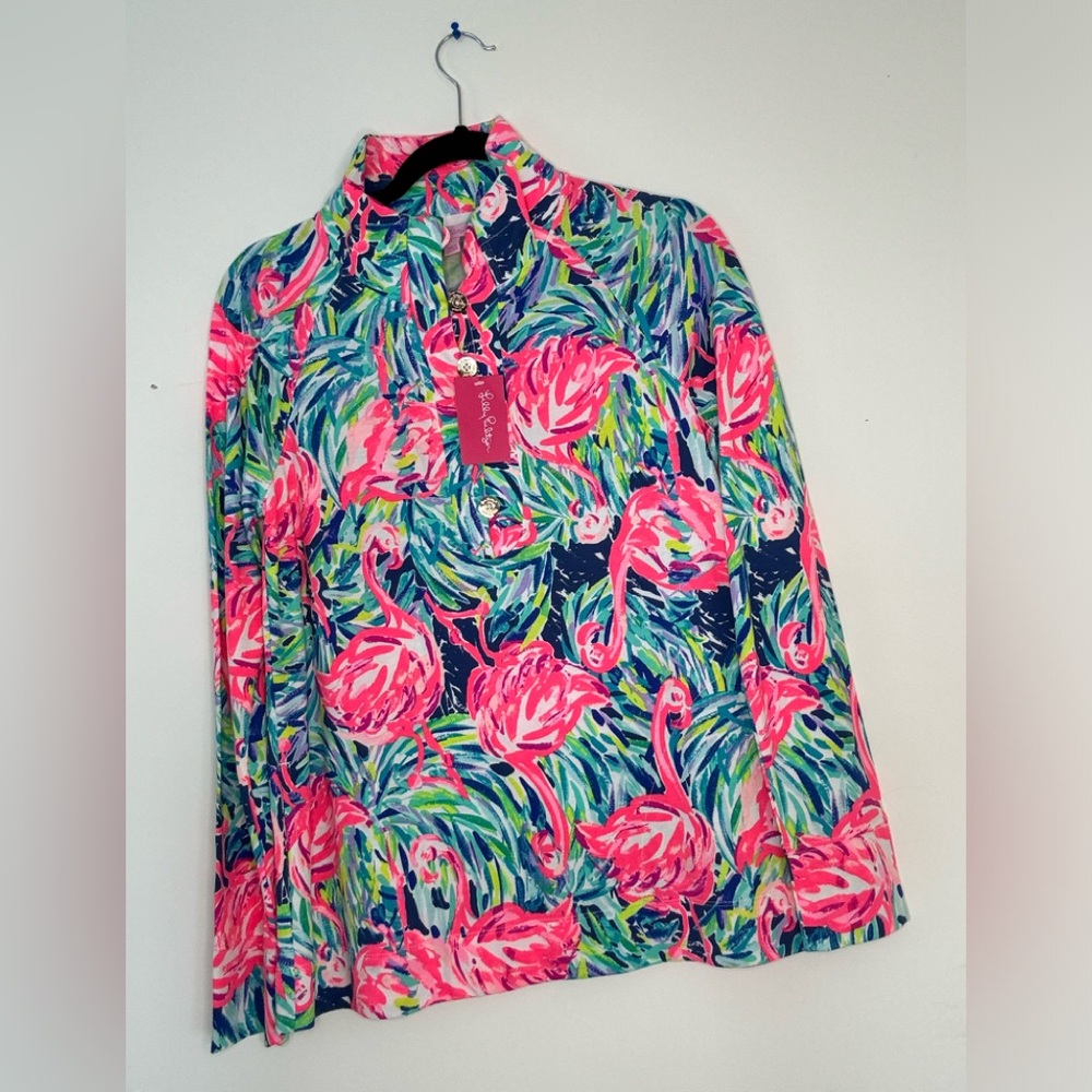 NWT size small Lill Pulitzer Windsor Flamenco Popover